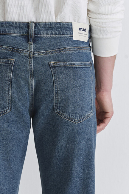 Erkek Marlon Classic Jean Pantolon 0019166-87850 Mavi - Thumbnail