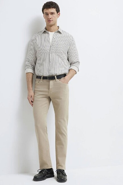 Erkek Martın Comfort Jean Pantolon 0037886566 Bej (1)