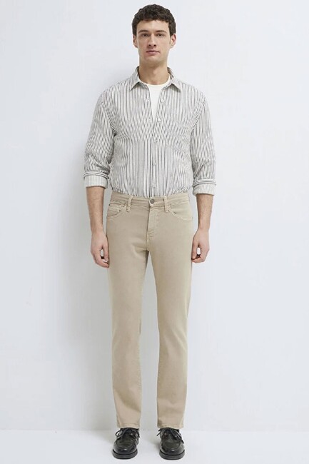 Erkek Martın Comfort Jean Pantolon 0037886566 Bej (3)