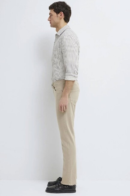 Erkek Martın Comfort Jean Pantolon 0037886566 Bej - Thumbnail
