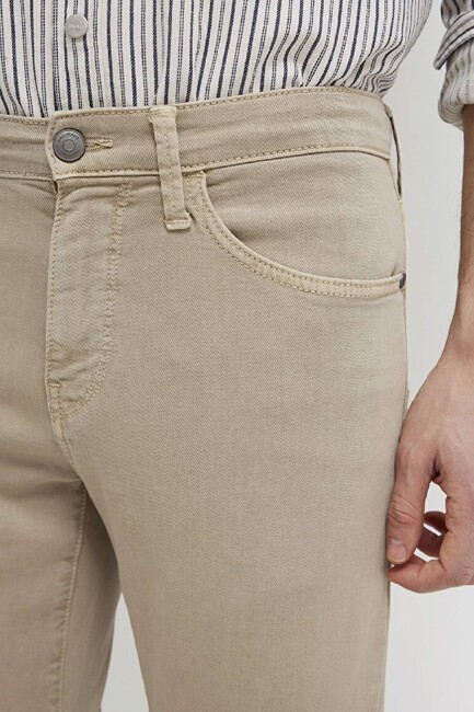 Erkek Martın Comfort Jean Pantolon 0037886566 Bej - Thumbnail