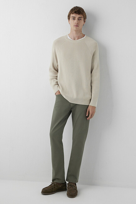 Erkek Martin Comfort Renkli Denim Pantolon 00378A4099 Haki (2)
