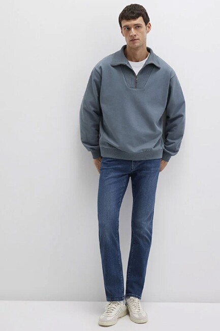 Erkek Martin Vintage Premium Jean Pantolon 0037888222 Mavi (2)