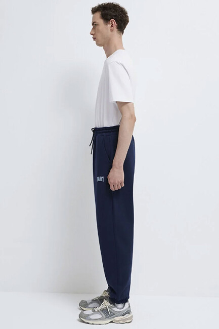 Erkek Mavi Baskılı Eşofman Alt 0010207-70497 Lacivert - Thumbnail