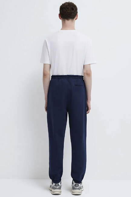 Erkek Mavi Baskılı Eşofman Alt 0010207-70497 Lacivert - Thumbnail