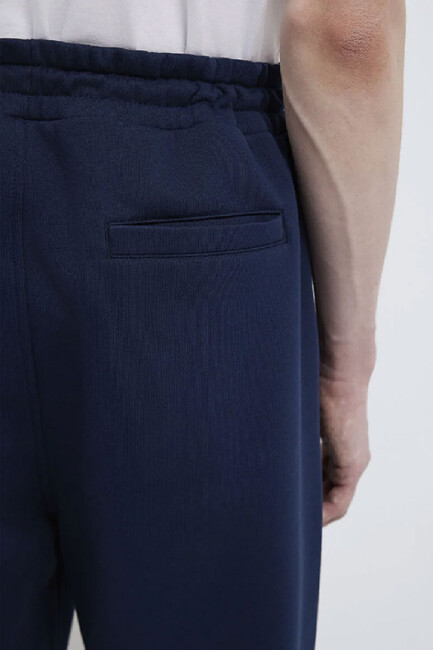 Erkek Mavi Baskılı Eşofman Alt 0010207-70497 Lacivert - Thumbnail