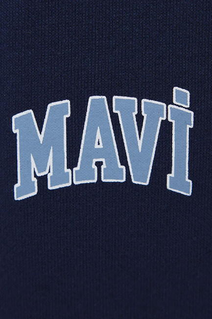 Erkek Mavi Baskılı Eşofman Alt 0010207-70497 Lacivert - Thumbnail