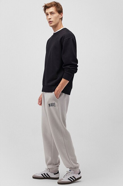 Erkek Mavi Baskılı Eşofman 0010207-70074 Gri (2)