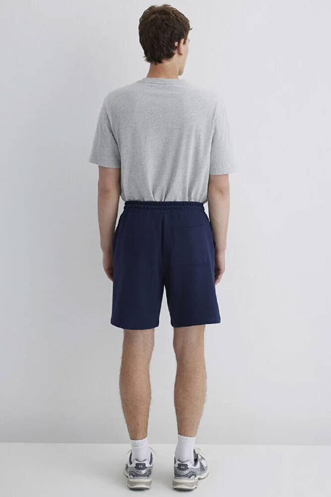 Erkek Mavi Baskılı Şort 0410224-70497 Lacivert 