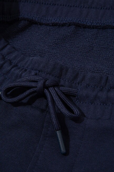 Erkek Mavi Baskılı Şort 0410224-70497 Lacivert - Thumbnail