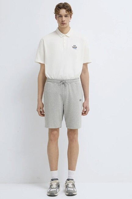 Erkek Mavi Baskılı Şort 0410224-80018 Gri (3)