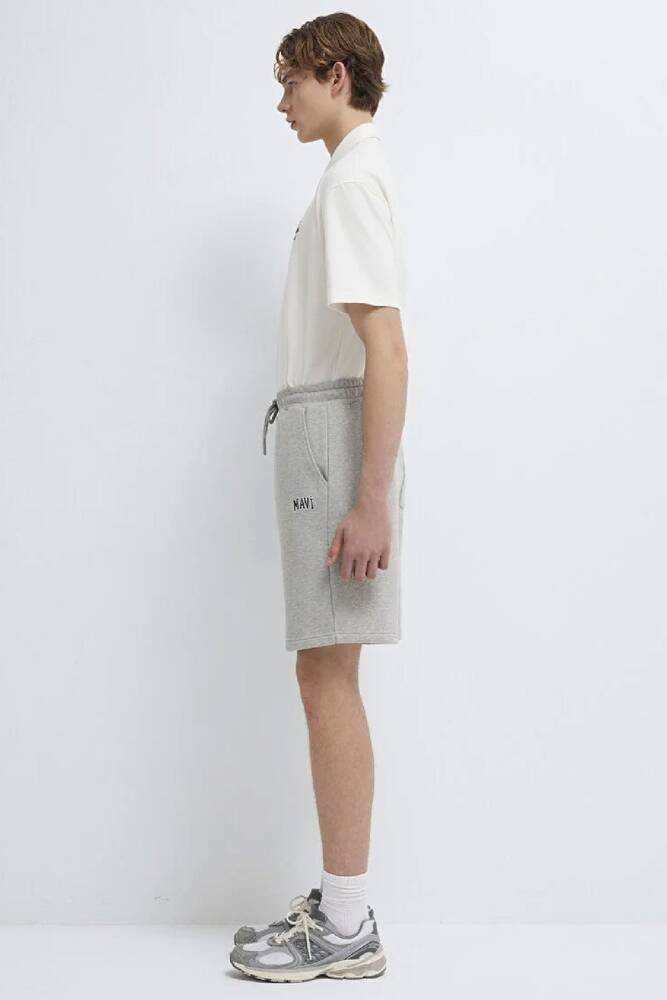 Erkek Mavi Baskılı Şort 0410224-80018 Gri 