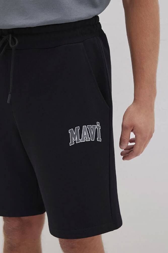 Erkek Mavi Baskılı Şort 0410224-900 Siyah 