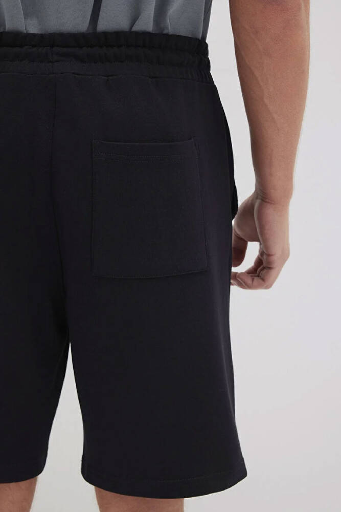 Erkek Mavi Baskılı Şort 0410224-900 Siyah 