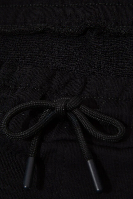 Erkek Mavi Baskılı Şort 0410224-900 Siyah - Thumbnail