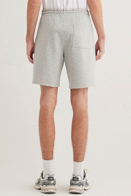 Erkek Mavi Baskılı Şort 0410225-80196 Gri - Thumbnail