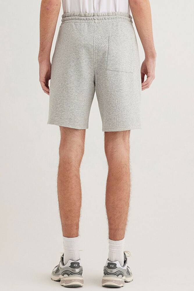 Erkek Mavi Baskılı Şort 0410225-80196 Gri 