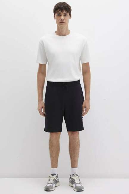 Erkek Mavi Baskılı Şort 0410225-900 Siyah (3)