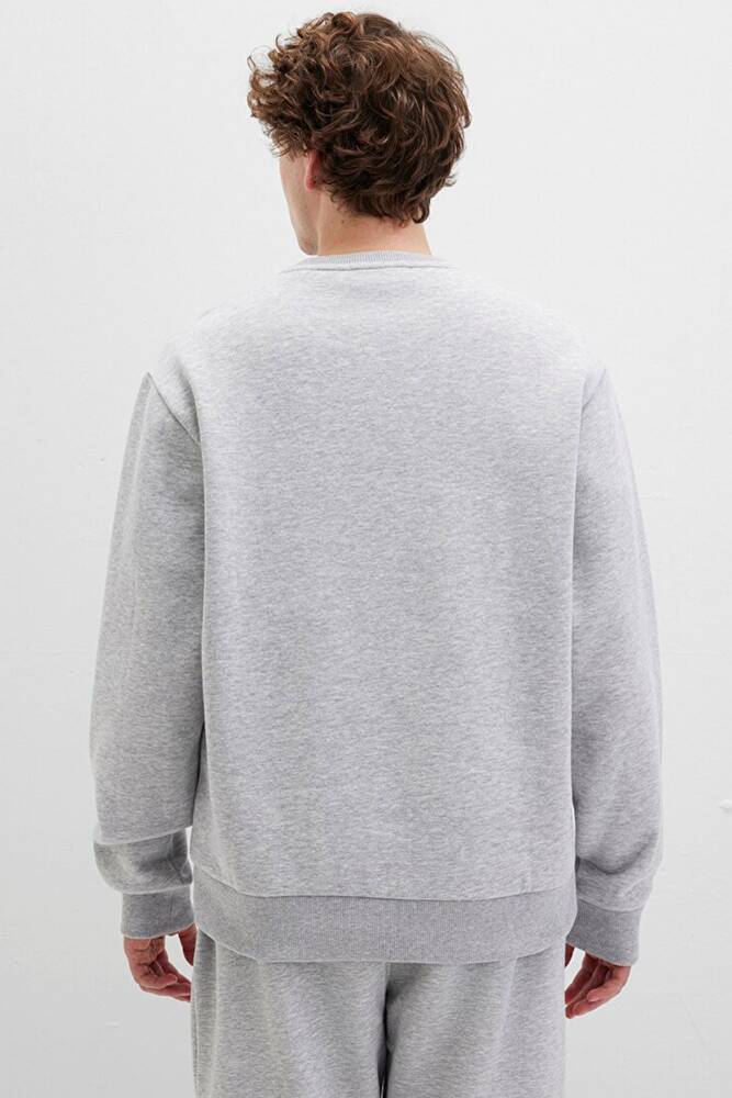 Erkek Mavi Baskılı Sweat 0611716-80018 Gri 