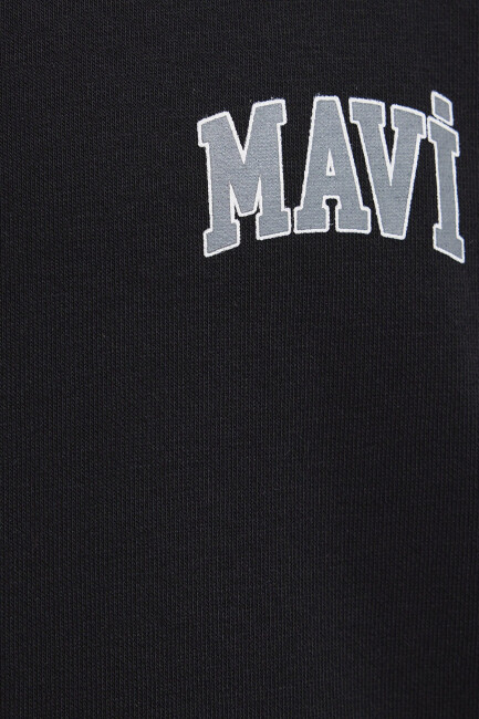 Erkek Mavi Baskılı Sweat 0611716-900 Siyah  - 8