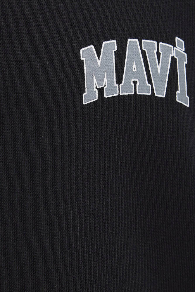 Erkek Mavi Baskılı Sweat 0611716-900 Siyah  - 8