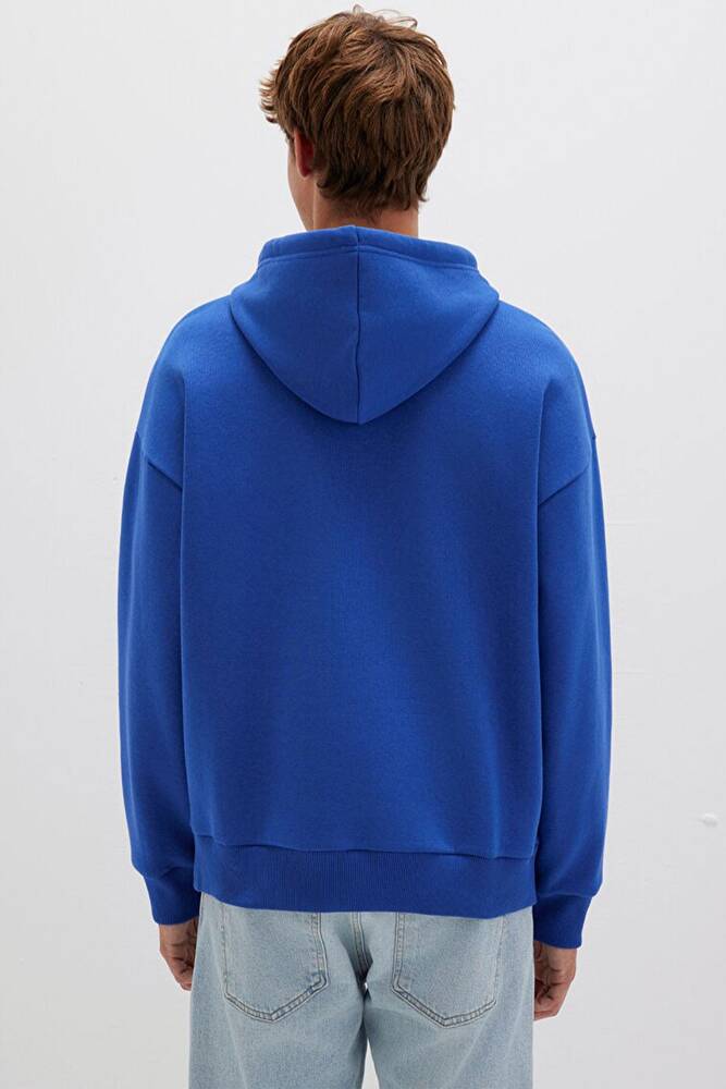 Erkek Mavi Baskılı Sweat 067149-70907 Mavi 