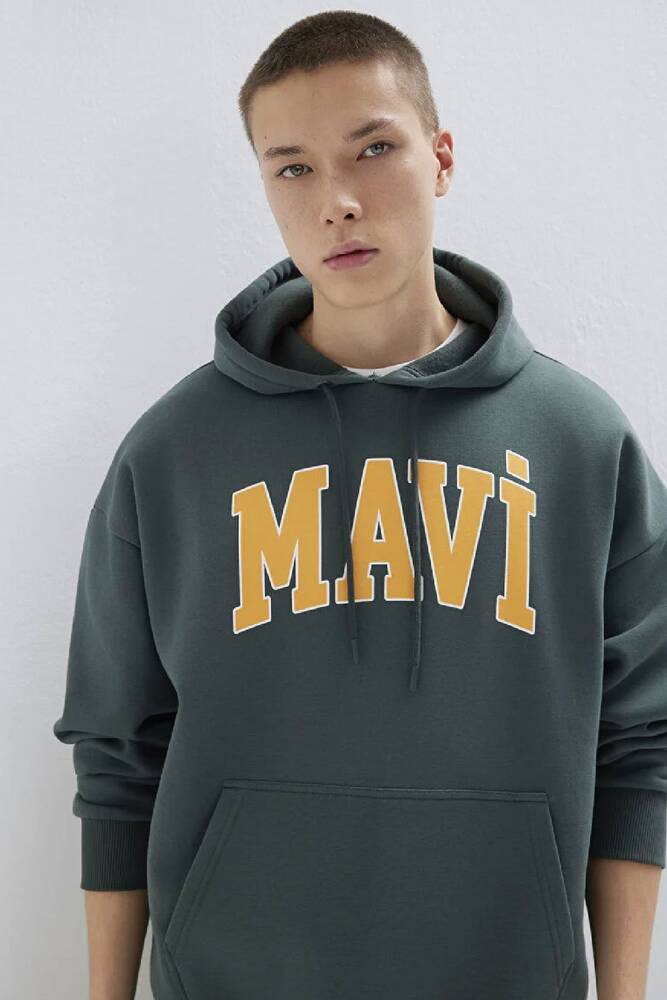 Erkek Mavi Baskılı Sweat 067149-71598 Yeşil 