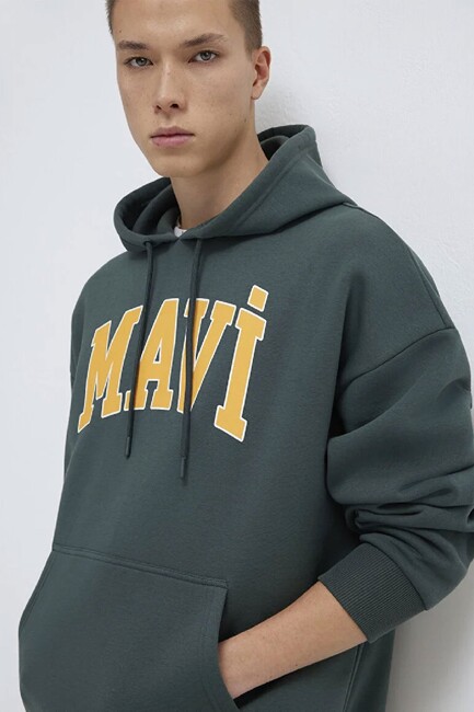 Erkek Mavi Baskılı Sweat 067149-71598 Yeşil (2)