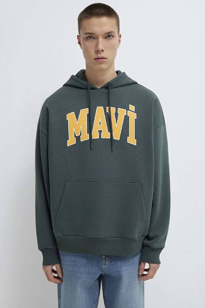 Erkek Mavi Baskılı Sweat 067149-71598 Yeşil 