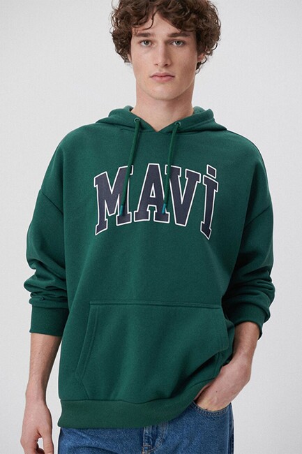 Erkek Mavi Baskılı Sweat 067149-71874 Yeşil (1)