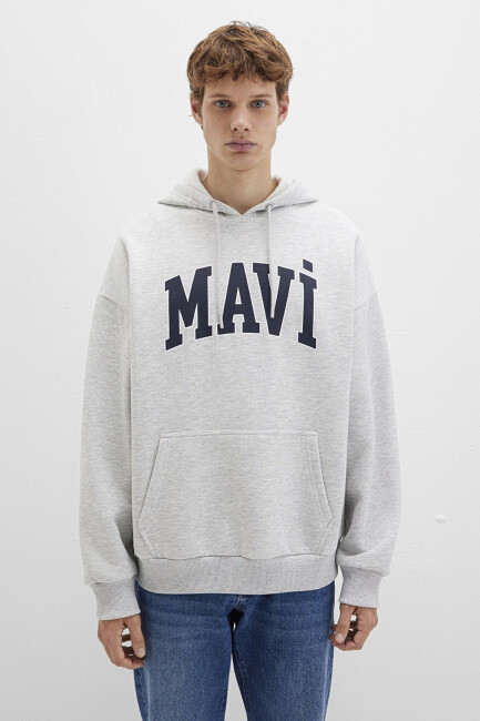 Erkek Mavi Baskılı Sweat 067149-80196 Gri  (2)