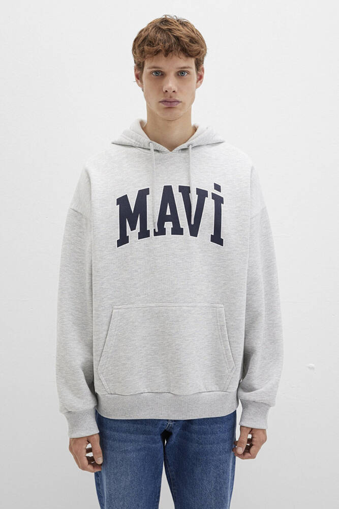 Erkek Mavi Baskılı Sweat 067149-80196 Gri  - 3
