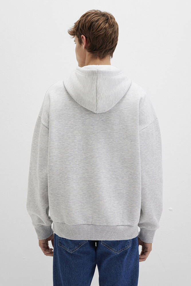Erkek Mavi Baskılı Sweat 067149-80196 Gri  - 4