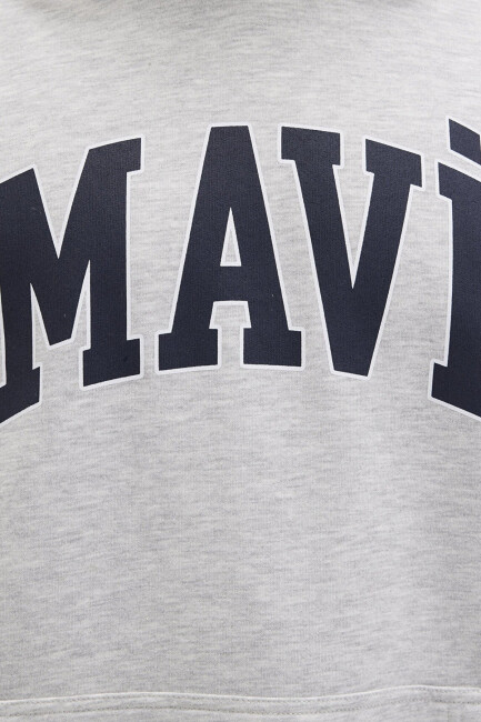Erkek Mavi Baskılı Sweat 067149-80196 Gri  - 6