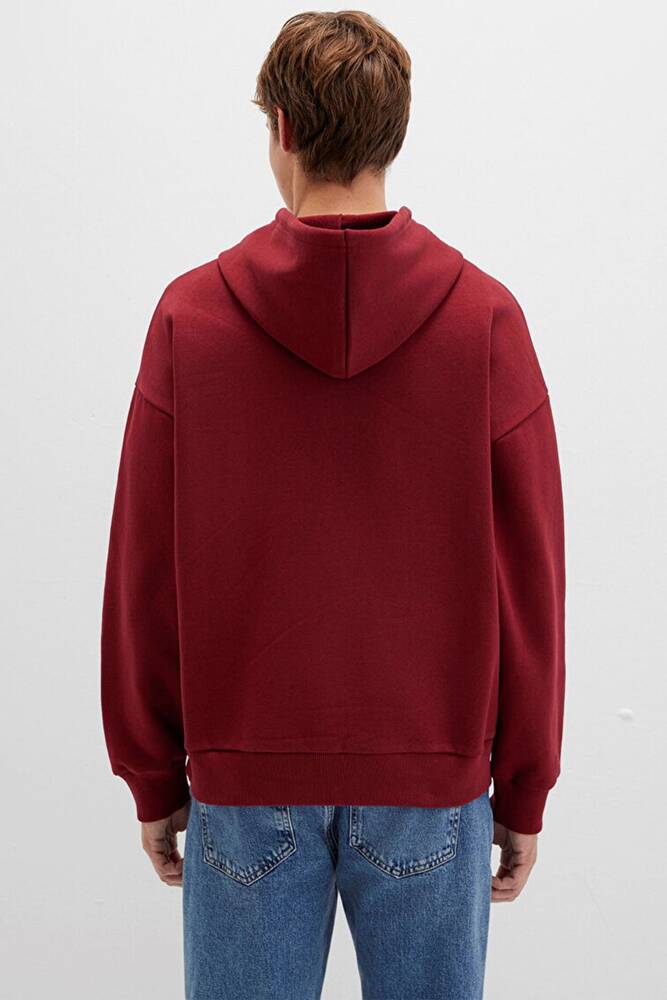 Erkek Mavi Baskılı Sweat 067149-85493 Bordo 