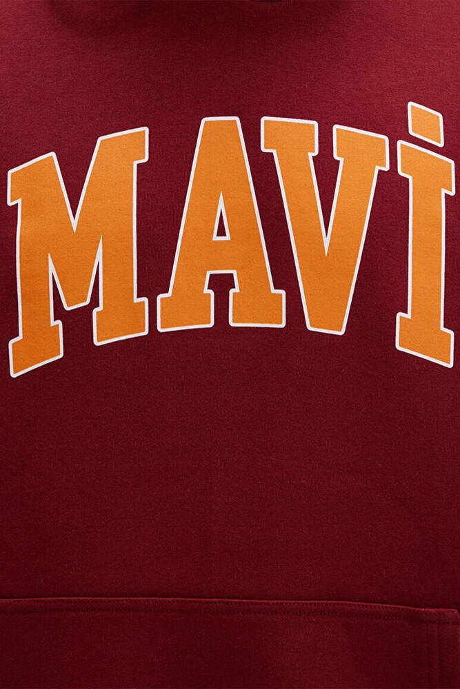 Erkek Mavi Baskılı Sweat 067149-85493 Bordo 