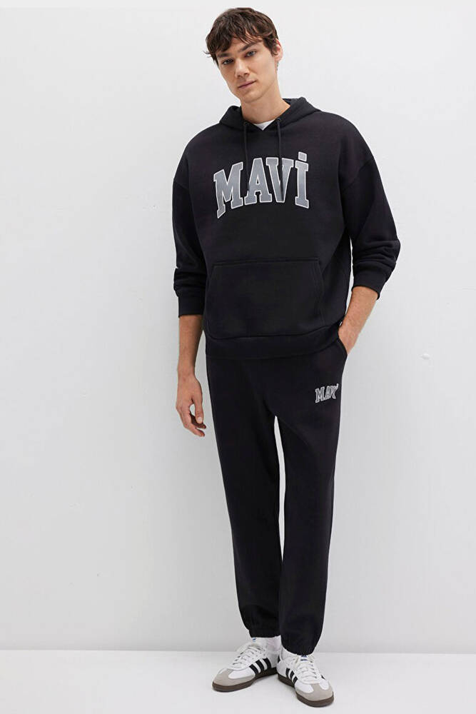 Erkek Mavi Baskılı Sweat 067149-902 Siyah 