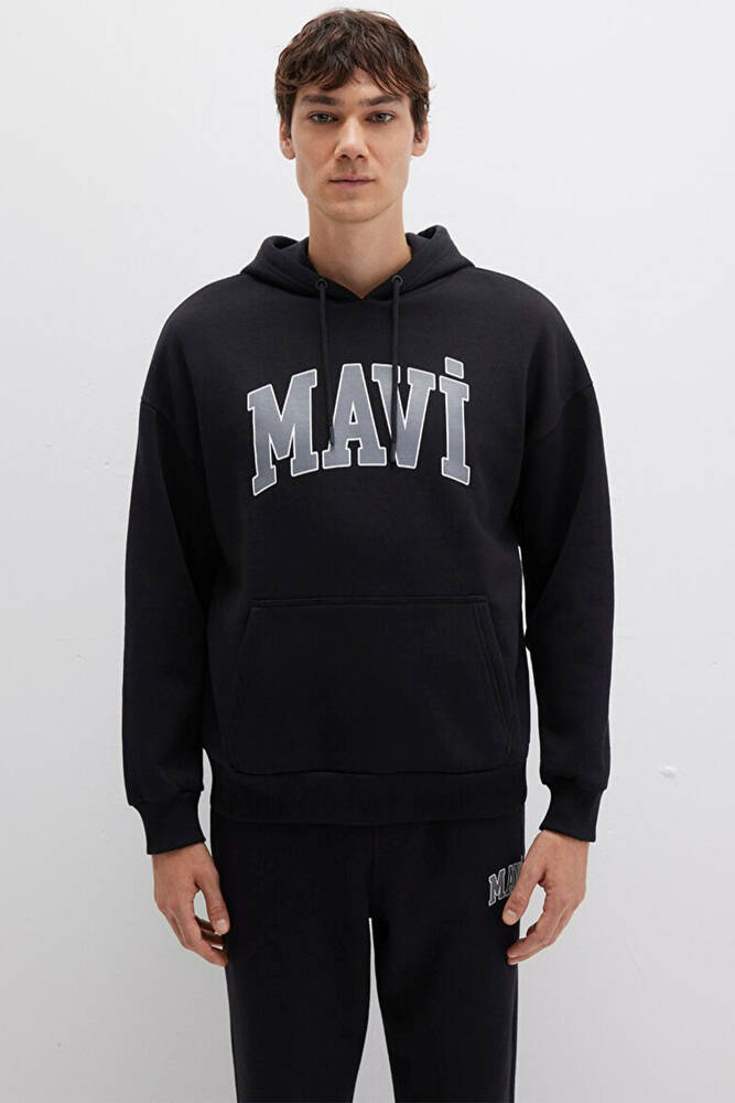 Erkek Mavi Baskılı Sweat 067149-902 Siyah 