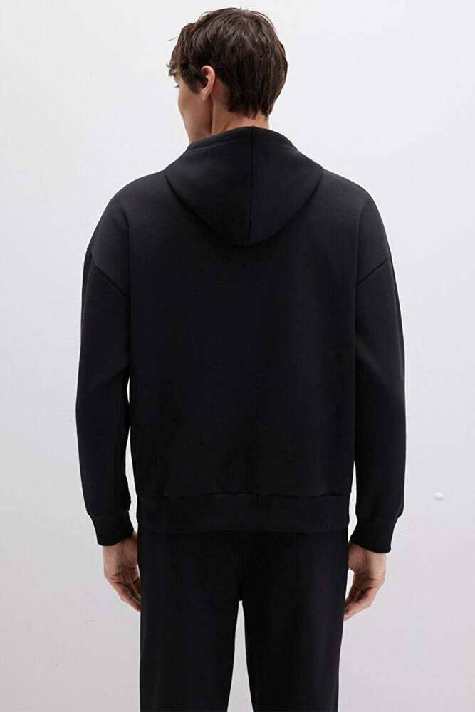 Erkek Mavi Baskılı Sweat 067149-902 Siyah 