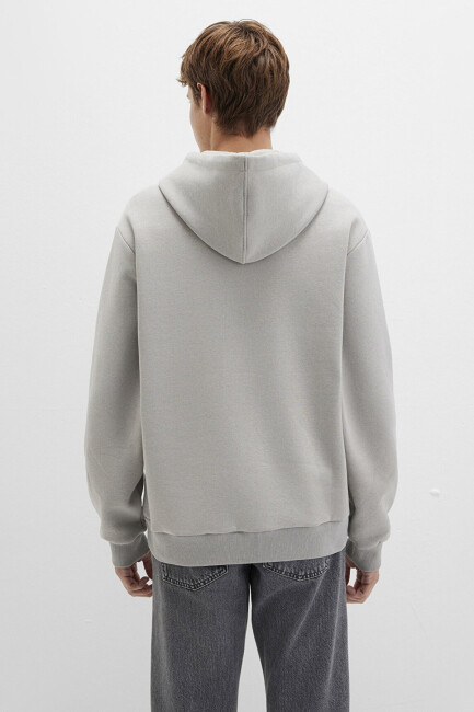 Erkek Mavi Baskılı Sweat 0S10199-70093 Gri  - 5