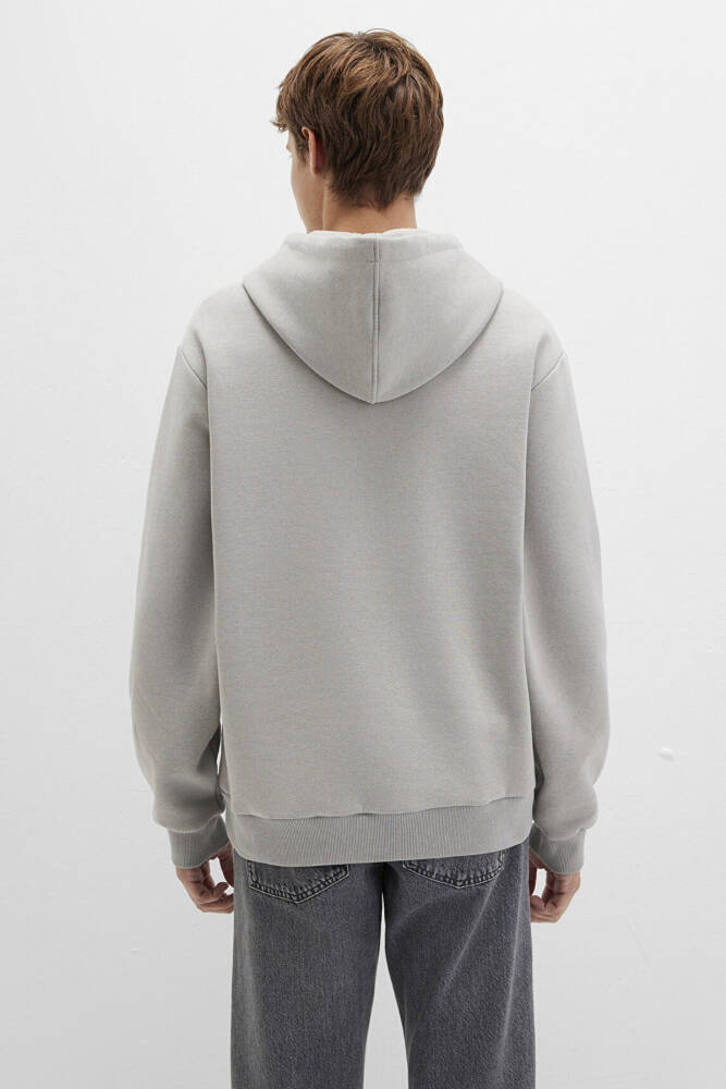 Erkek Mavi Baskılı Sweat 0S10199-70093 Gri  - 5