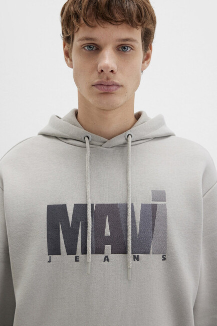 Erkek Mavi Baskılı Sweat 0S10199-70093 Gri  - 6