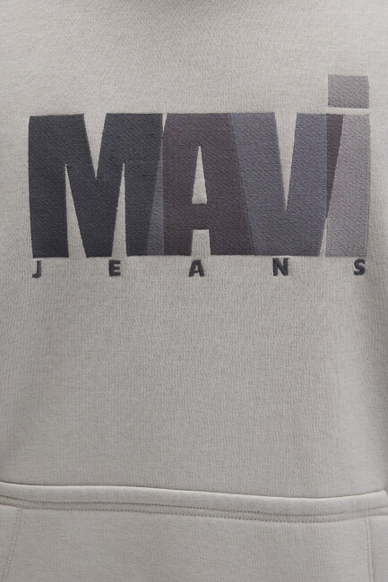 Erkek Mavi Baskılı Sweat 0S10199-70093 Gri  - 8