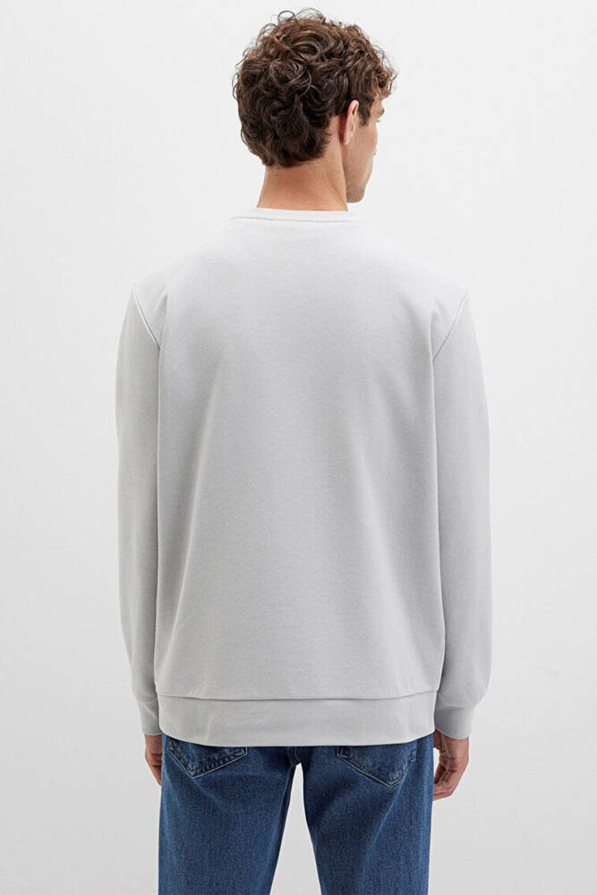 Erkek Mavi Baskılı Sweat 0S10402-70075 Gri 