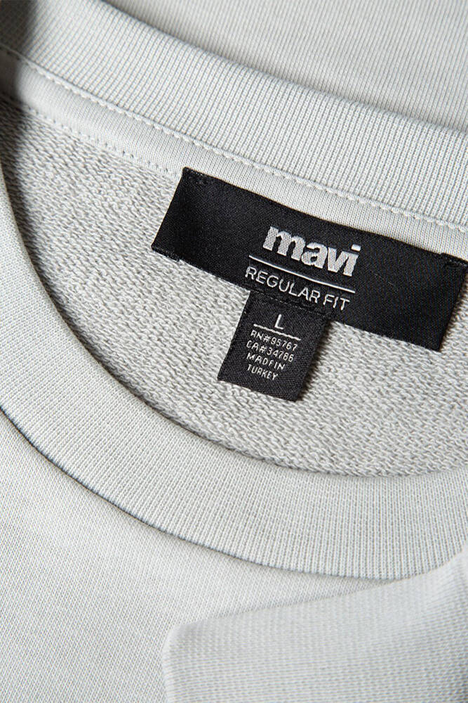 Erkek Mavi Baskılı Sweat 0S10402-70075 Gri 
