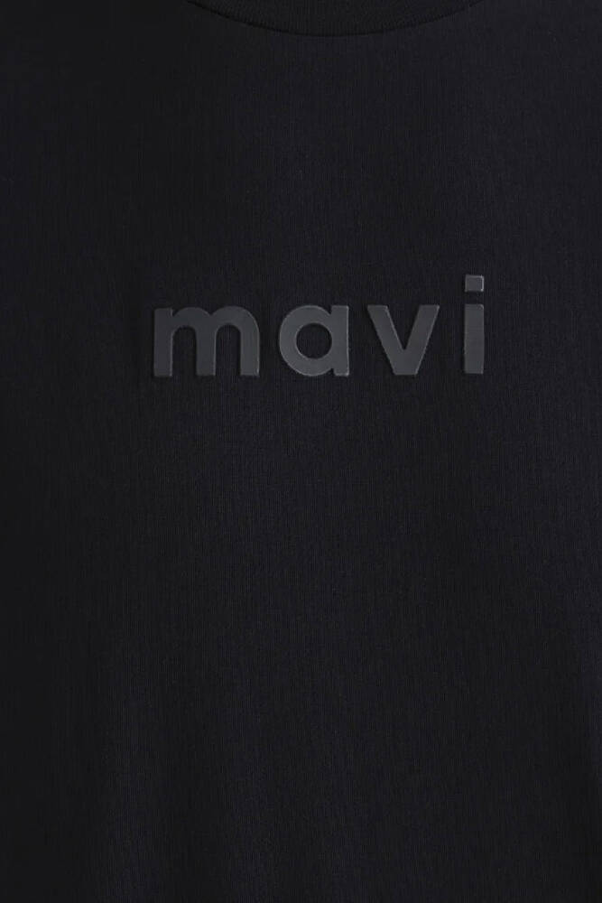 Erkek Mavi Baskılı Tişört 0612732-900 Siyah 