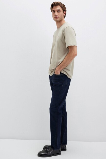 Erkek Mavi Baskılı Tişört 0612819-70154 Bej (2)