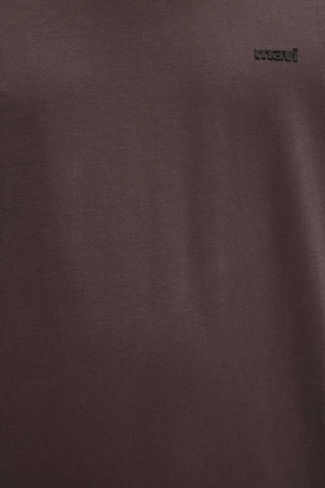 Erkek Mavi Baskılı Tişört 0612819-70251 Kahve 