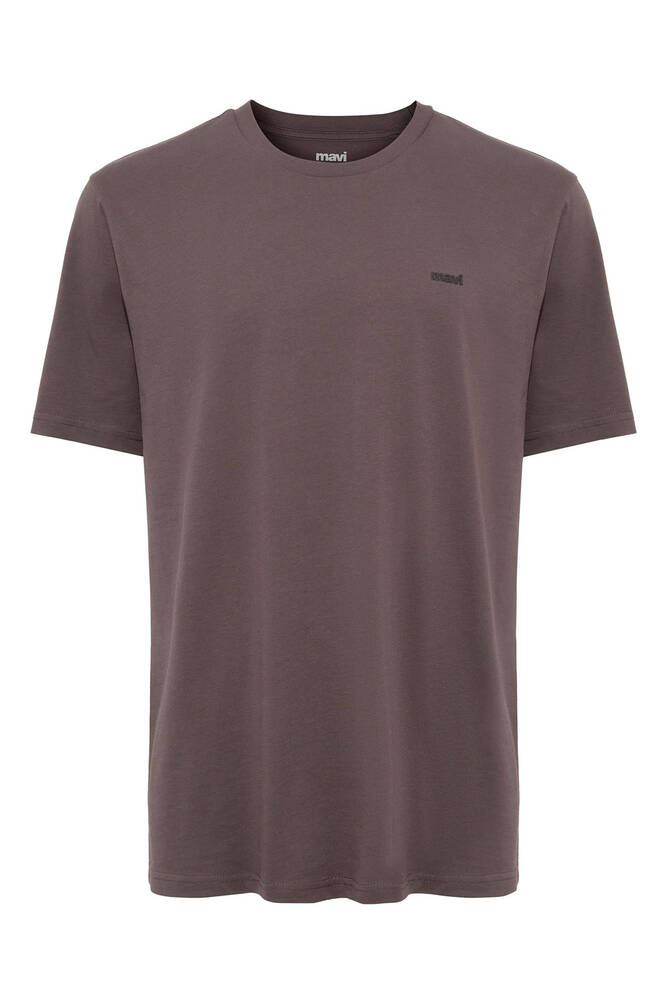 Erkek Mavi Baskılı Tişört 0612819-70251 Kahve 