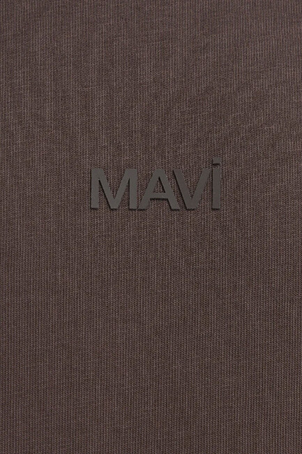 Erkek Mavi Baskılı Tişört 0613093-70251 Kahve - Thumbnail